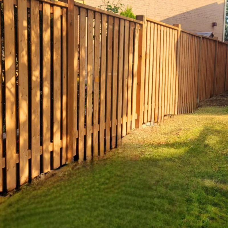 custom wood fences installation